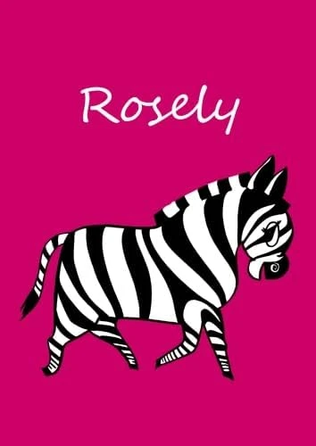 Rosely: Individualisiertes Malbuch / Notizbuch / Tagebuch - Zebra - A4 - Blanko ürün görseli 1