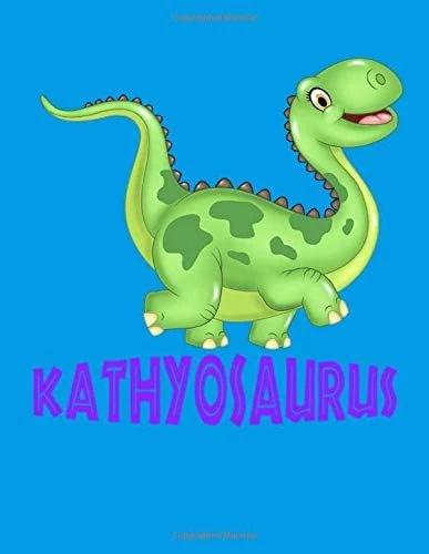 Kathyosaurus: Kathy Dinosaur Drawing, Doodling, & Coloring Sketchpad For Girls 40 Pages 8.5" X 11" ürün görseli 1