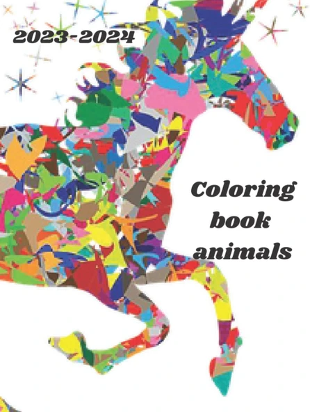 Independently Published Coloring Book Animals 2023-2024: 8.5X11 Inche 42 Pages ürün görseli 1