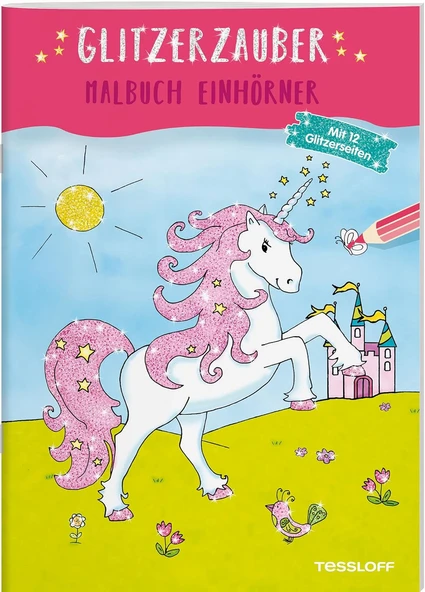 Glitzerzauber Malbuch. Einhörner (Malbücher Und -Blöcke) ürün görseli 1