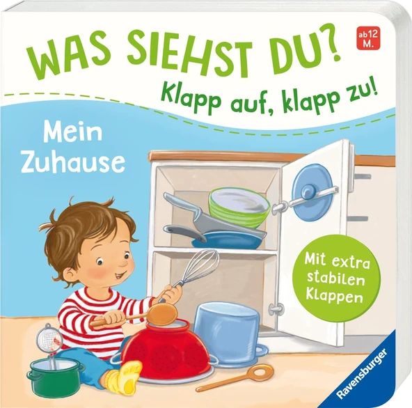 Was Siehst Du? Klapp Auf, Klapp Zu! Mein Zuhause ürün görseli 1