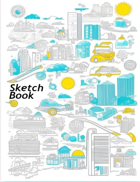 Independently Published Sketch Book With 110 Pages, Designed For Drawing, Writing, Painting, Sketching, Or Doodling 8.5X11. ürün görseli 1