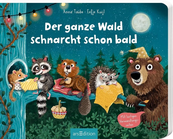Der Ganze Wald Schnarcht Schon Bald: Mit Lustigen Verwandlungsseiten | Tierisch Lustige Gutenachtgeschichte Für Ab 24 Monaten ürün görseli 1