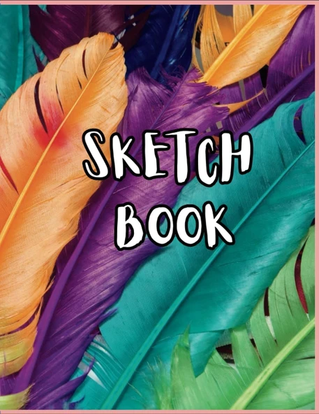 Sketchbook: Notebook For Drawing, Writing, Painting, Sketching Or Doodling For Kids, 120 Pages, 8.5X11: Colorful Sketchbook For Drawing, Writing, Painting, Sketching Or Doodling ürün görseli 1