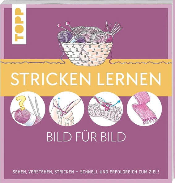 Stricken Lernen Bild Für Bild: Sehen, Verstehen, Stricken. Schnell Und Erfolgreich Zum Ziel ürün görseli 1