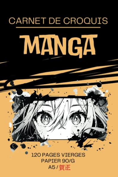 Carnet De Croquis Manga Dessin: Format A5 Facile A Transporter - Carnet De Dessin Manga - 120 Pages Vierges De Haute Qualité - Ideal Pour Artiste Débutant Ou Avance (French Edition) ürün görseli 1