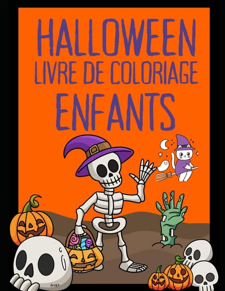 Independently Published Halloween- Livre De Coloriage Pour Enfants: 198 Pages Grands Formats 21,59 X 27,94 Cm/Pour Enfants À Partir De 3 Ans Avec 1 Page De Coloriage Suivi ... Dessiner, Griffonner Éc ürün görseli 1