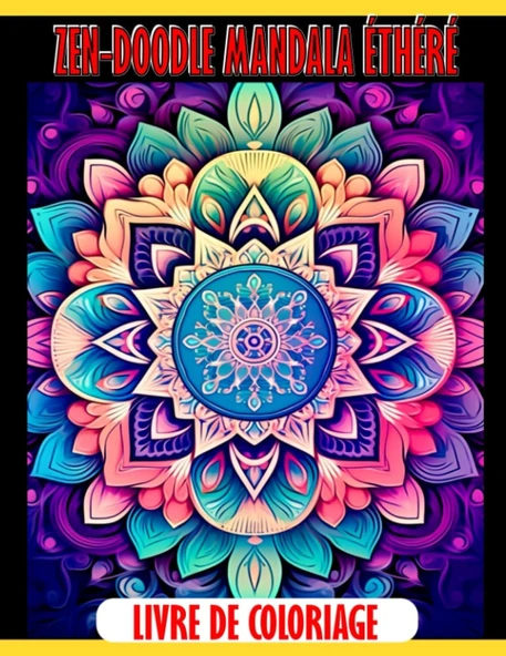 Independently Published Livre De Coloriage Zen-Doodle Mandala Éthéré: Fabuleuses Pages De Coloriage Présentant De Magnif (French Edition) ürün görseli 1