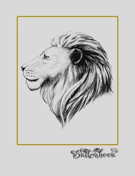 Sketchbook: African Wildlife Sketch, Large 8.5" X 11", 110 Pages, Perfect For Everyone, Crayons, Pencils, Drawing And Sketching ürün görseli 1