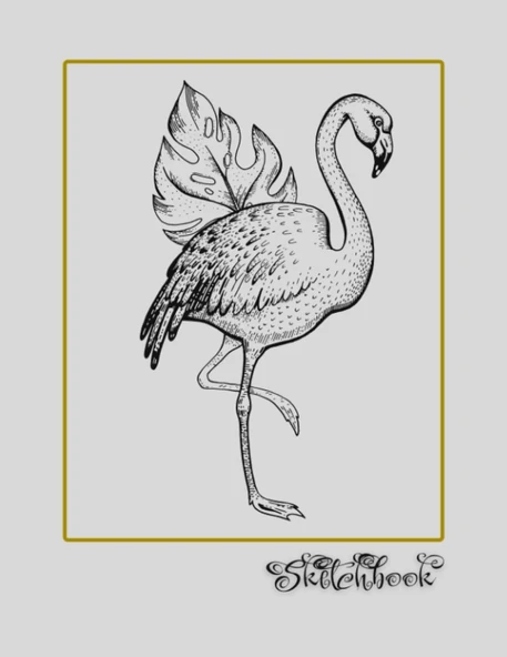 Sketchbook: Bird Sketch, Large 8.5" X 11", 110 Pages, Perfect For Everyone, Crayons, Pencils, Drawing And Sketching ürün görseli 1