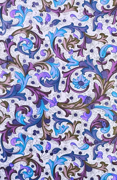 Floral Sketchbook Blue: Hardcover: 5.5In X 8.5In, Includes 120 High Quality Matte Cream Sheets ürün görseli 1