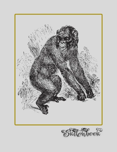 Sketchbook: African Wildlife Sketch, Large 8.5" X 11", 110 Pages, Perfect For Everyone, Crayons, Pencils, Drawing And Sketching ürün görseli 1