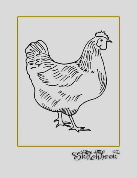 Sketchbook: Bird Sketch, Large 8.5" X 11", 110 Pages, Perfect For Everyone, Crayons, Pencils, Drawing And Sketching ürün görseli 1
