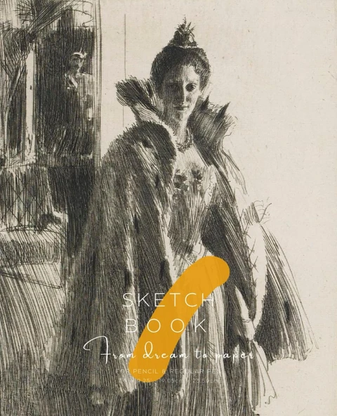 Independently Published Sketch Book - From To Paper - European Princess In Gala Dress Cover ürün görseli 1