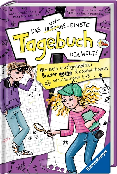 Das Ungeheimste Tagebuch Der Welt!, Band 5: Wie Mein Durchgeknallter Bruder Meine Klassenlehrerin Verschwinden Ließ … (Comic-Roman Aus Zwei Perspektiven Für Ab 10 Jahren) ürün görseli 1