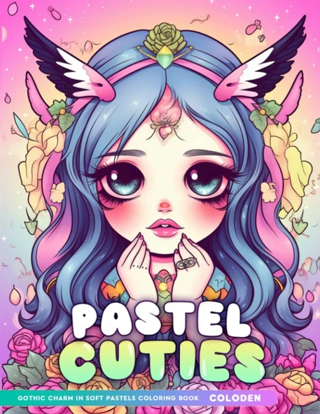 Independently Published Pastel Cuties Gothic Charm In Pastels Coloring Book ürün görseli 1