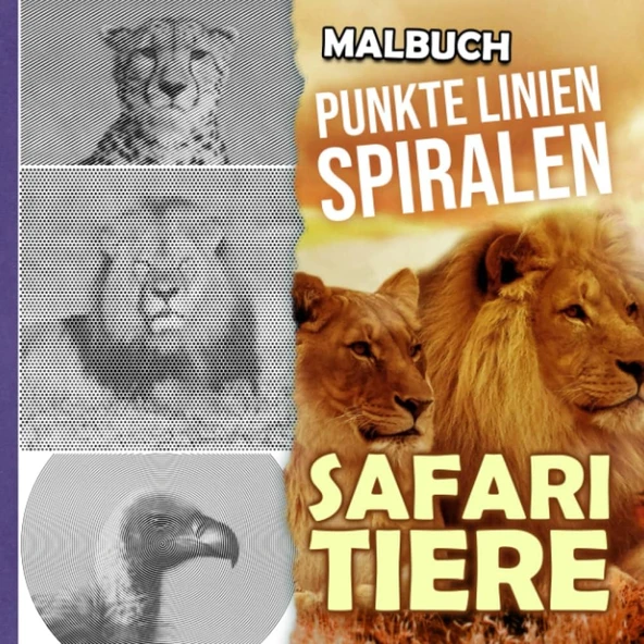 Independently Published Safari Tiere Punkte Linien Spiralen Malbuch: Discover The Universe Of Animals With 30 High-Quality Pictures Inside | Valentine'S Gifts | Birthday Gifts | Stress Relief Gifts ( ürün görseli 1