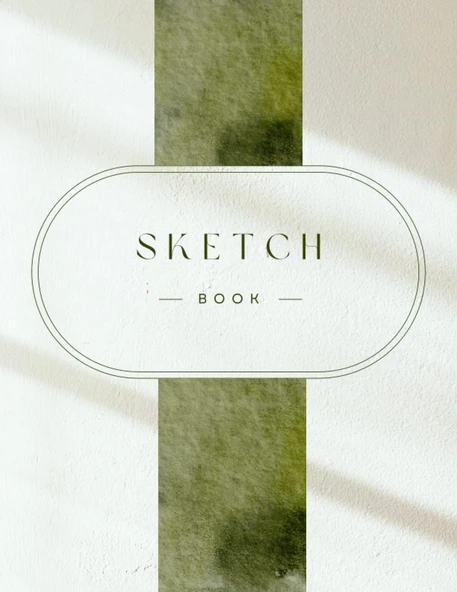 Independently Published Green Sketch Book: 8.5"X11", 100 Sheets ürün görseli 1