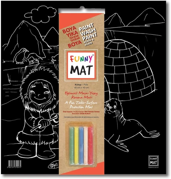 Funny Mat Black Kutup - Tebeşirli ürün görseli 1