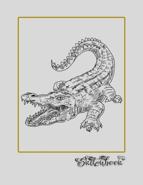 Sketchbook: African Wildlife Sketch, Large 8.5" X 11", 110 Pages, Perfect For Everyone, Crayons, Pencils, Drawing And Sketching ürün görseli 1