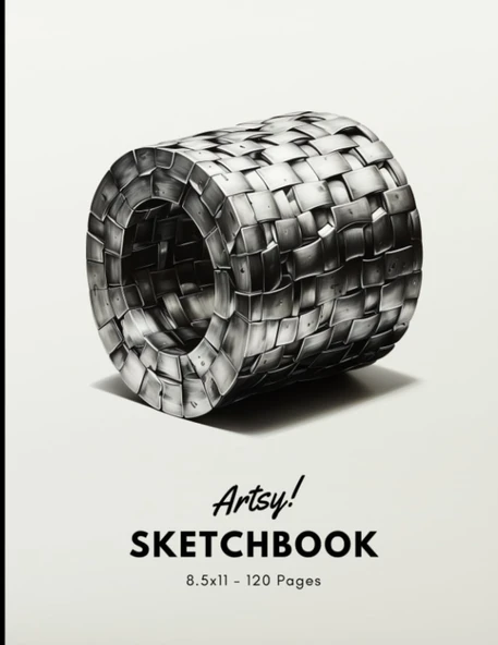 Sketchbook: 120 Pages Unlined Drawing Notebook, 8.5X11 Large Sketch Book For Doodling Or Sketching Journal ürün görseli 1