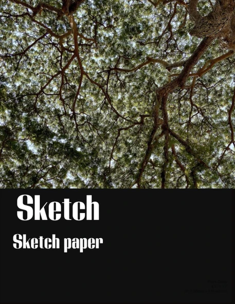 Sketch, Sketch Paper, Sketch Book.: Each Sketch Book Contains 100 Sheets, 8.5*11 In. ürün görseli 1