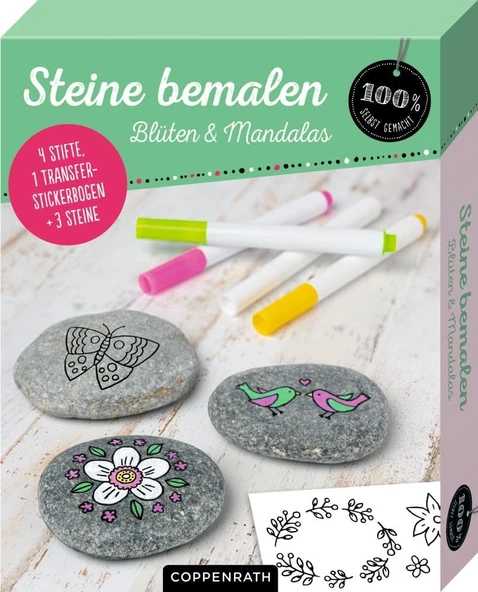 Steine Bemalen: Blüten & Mandalas (100% Selbst Gemacht) ürün görseli 1
