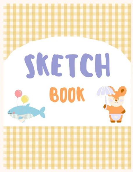 Sketchbook & Notebook: Large Blank Paper For Drawing, Writing, Draw And Write, 8.5"*11": Perfect For Students, Preschool Kids, School, Special Gift ürün görseli 1