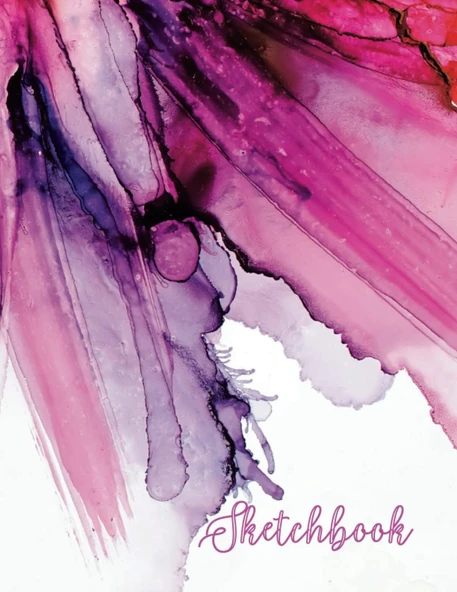 Independently Published A4 Sketchbook - 100 Pages: Beautiful Alcohol Ink ürün görseli 1