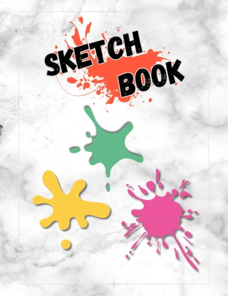 Sketch Book: Notebook For Doodling, Drawing, Painting, Sketching, 120 Blank Pages, Ideal For Gift, Note Pages ürün görseli 1