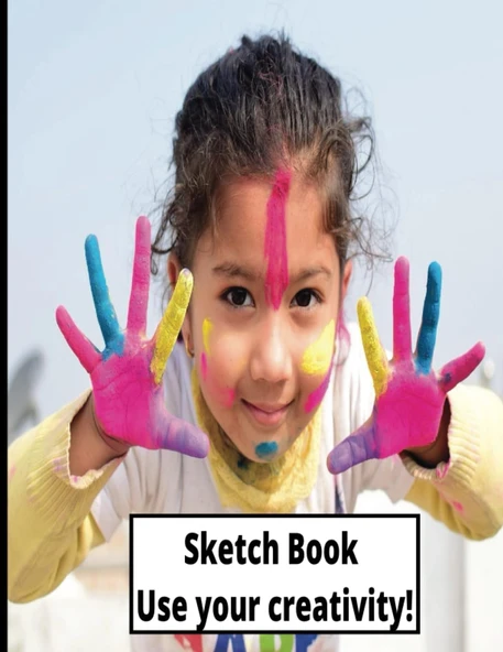 Sketch Book Use Your Creativity!: Notebook For Drawing, Writing, Painting, Sketching Or Doodling, 120 Pages ürün görseli 1