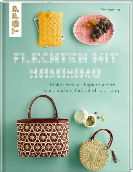 Flechten Mit Kamihimo: Praktisches Aus Papierbändern – Wunderschön, Farbenfroh, Vielseitig. Kreativ Mit Paper Straps! ürün görseli 1