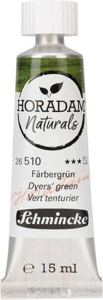 Schmincke Horadam Aquarell Naturals Vegan Suluboya 15 Ml Tüp 510 Dyers' Green ürün görseli 1