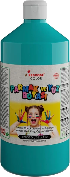 Red Turkuaz Parmak Boyası 1000 Gr ürün görseli 1