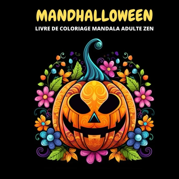 Independently Published Mandhalloween, Livre De Coloriage Mandala Adulte Zen: Livre De Coloriage Pour Adulte, Mandala, Dessin Anti Stress ürün görseli 1