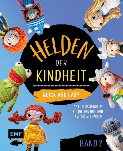Helden Der Kindheit – Quick And Easy – Band 2: 12 Comicfiguren, Kulthelden Und Mehr Amigurumis Häkeln | Die Best-Of-Sammlung Im Praktischen Pocket-Format ürün görseli 1