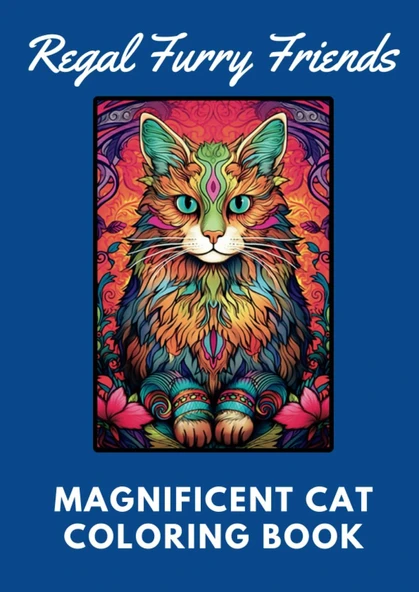 Independently Published Furry Friends Magnificent Cat Coloring Book ürün görseli 1