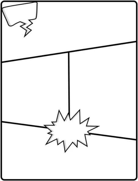 Independently Published The Blank Comic Book Notebook For Kids: Create Your Own Comic Book Strip 12 Unique Templates For Comic Book Drawing: Blank Comic Book Templates For Kids To Create And Draw ürün görseli 1
