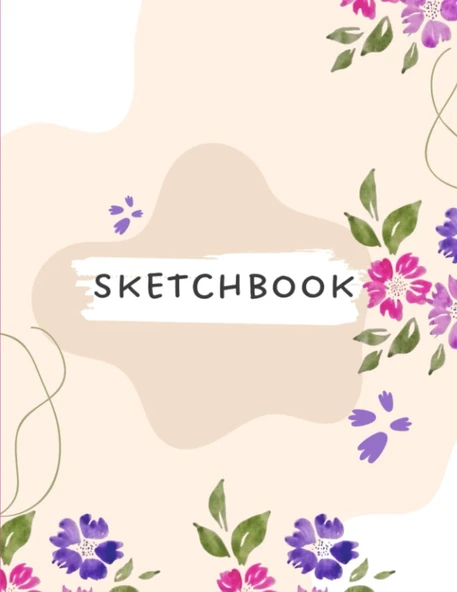 Sketchbook: Sketchbook For Drawing Blank Paper Notepad 120 Pages Dimension 8.5 X 11 Inch Blank Paper Book For Drawing ürün görseli 1