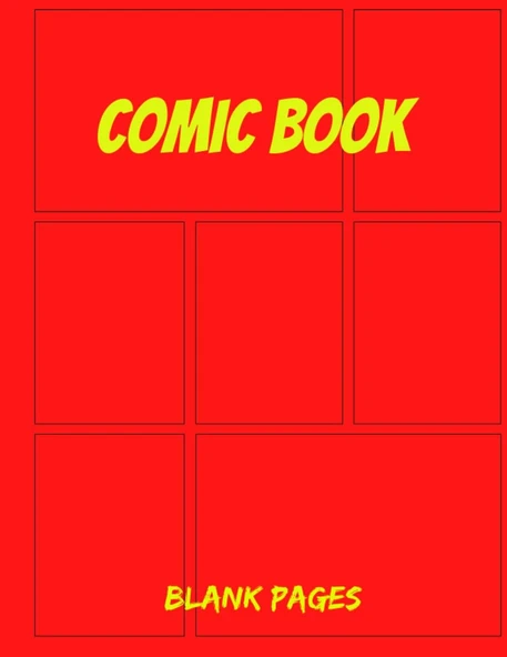 Comic Book Blank Pages: Create Your Own Comic Strip, Blank Comic Panels ürün görseli 1