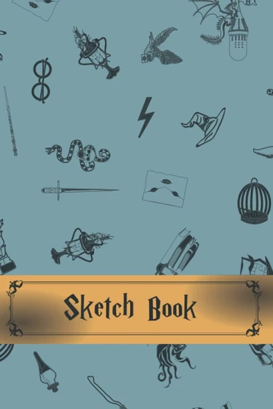 Independently Published Sketchbook: Wizard Drawing Book Blank For Sketching, Doodling & Journaling | Suitable For Kids Of All Ages | Small Size 6 * 9 ürün görseli 1