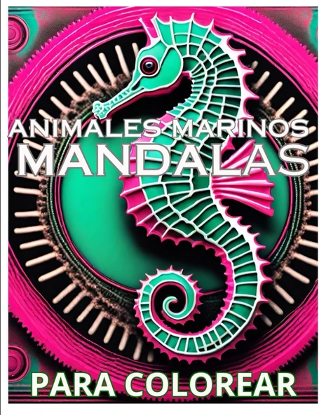 Independently Published Animales Marinos Mandalas Colorear Adultos (Nive Alto) ürün görseli 1