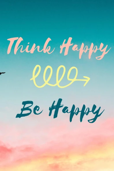 Think Happy-Be Happy Journal Sketch Book ürün görseli 1