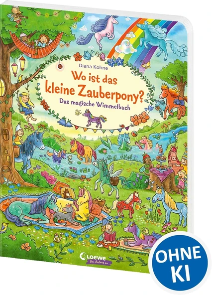 Wo Ist Das Kleine Zauberpony?: Das Magische Wimmelbuch - Beschäftigung Für Ab 3 Jahren - Hilft Gegen Langeweile Zu Hause Oder Unterwegs! ürün görseli 1
