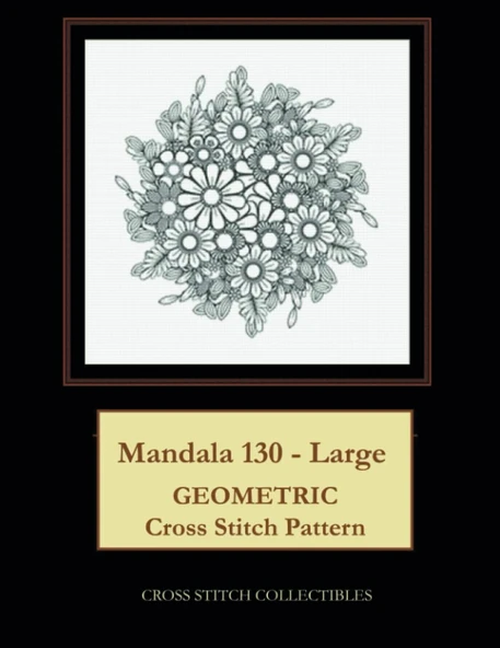 Independently Published Mandala 130 - Large: Geometric Cross Stitch Pattern ürün görseli 1
