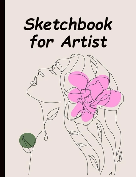 Sketchbook For Artist: Sketchbook, Blank Drawing Notepad, 140 Blank Pages Notebook For Sketching, Painting, Unlined Pages For Designing. 8.5X11Inches ürün görseli 1