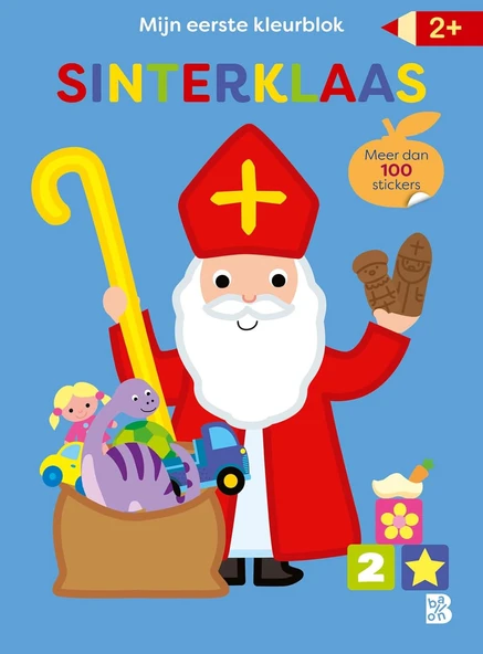 Mijn Allereerste Kleurblok Met Stickers: Sinterklaas (Sinterklaas, 1) ürün görseli 1
