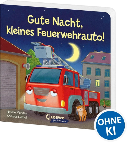 Gute Nacht, Kleines Feuerwehrauto!: Beruhigendes Pappbilderbuch Zum Kuscheln Und Einschlafen Für Ab 2 Jahren ürün görseli 1