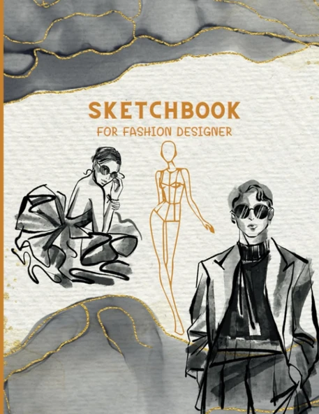 Designer Sketchbook, Awesome Sketchbook For Drawing And Sketching, Size 8.5 X 11 Inches, Gift Ideas For Friends ürün görseli 1