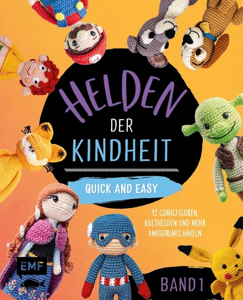 Helden Der Kindheit – Quick And Easy – Band 1: 12 Comicfiguren, Kulthelden Und Mehr Amigurumis Häkeln | Die Best-Of-Sammlung Im Praktischen Pocket-Format ürün görseli 1